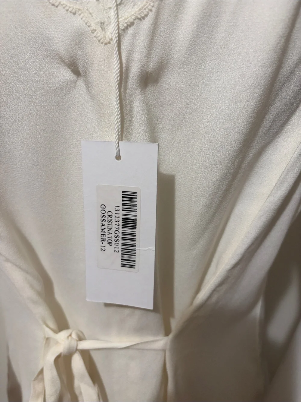 Reformation Cristina Sleeveless Blouse Ivory New - Picture 10 of 15